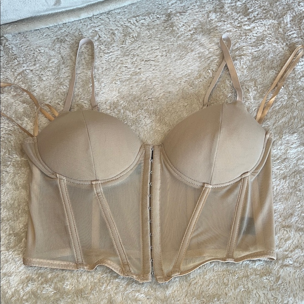 Say What? Tan Structured Bra Intimates       Size‎ Large - Picture 9 of 9